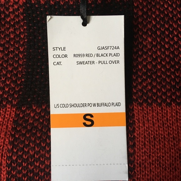 Madison Lilly Cold Shoulder Sweater Sz S - Picture 3 of 7